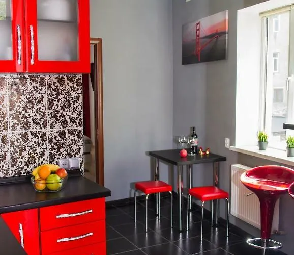 Apartament Modern Red Lwów